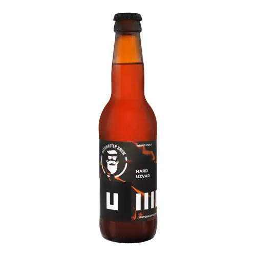 Пиво 0.33л 6% світле нефільтроване Hard Uzvar Beermaster Brew пл