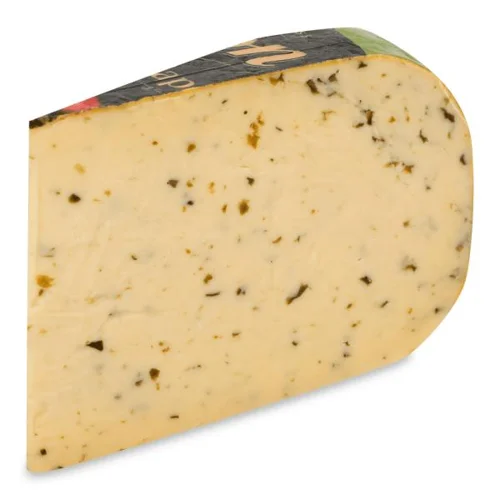 Сир Veldhuyzen Kaas Basiron Халапеньо 50% кор/мол, кг