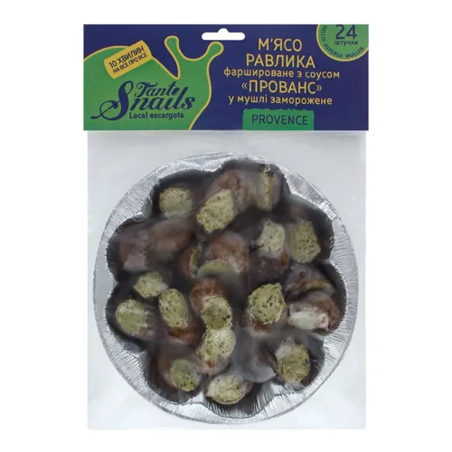М'ясо равлика фаршироване з соусом у мушлі Прованс Tante Snails м/у 210г