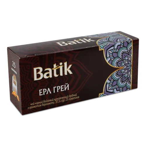 Чай Чорний Баїховий Купажований З Ароматом Бергамота Ерл Грей, к/у, 25х1.5г
