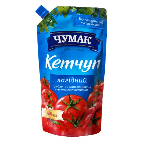 Кетчуп Лагідний Чумак д/п 450г