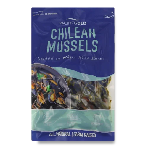 Мідії Чилійські У Винному Соусі В Мушлях, В/М, 500г