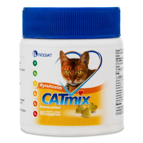 Вітамінна Добавка Мультивіт Catmix, 60 шт, в/ґ