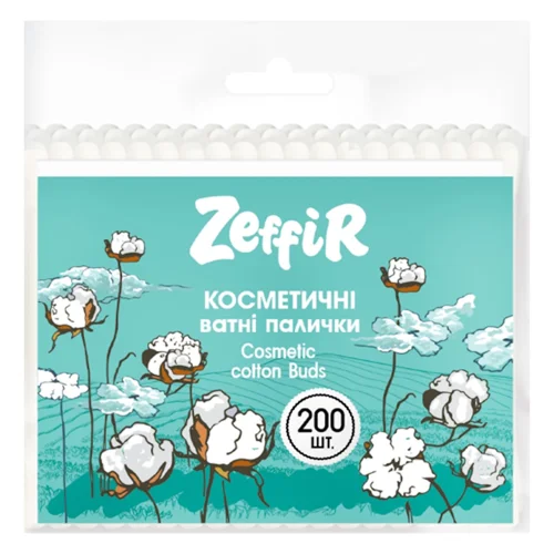 Палички ватні Zeffir косметичні 200шт