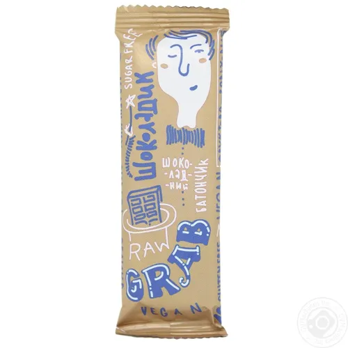 Батончик фруктово-горіховий Grab Шоколадик 40г