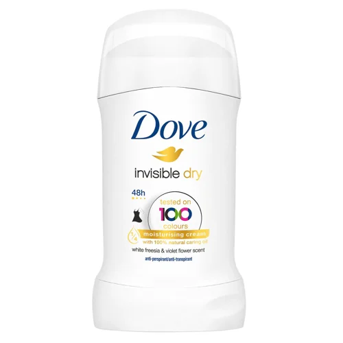 Антиперспірант твердий Dove Invisible Dry біла фрезія та квітка фіалки 40мл