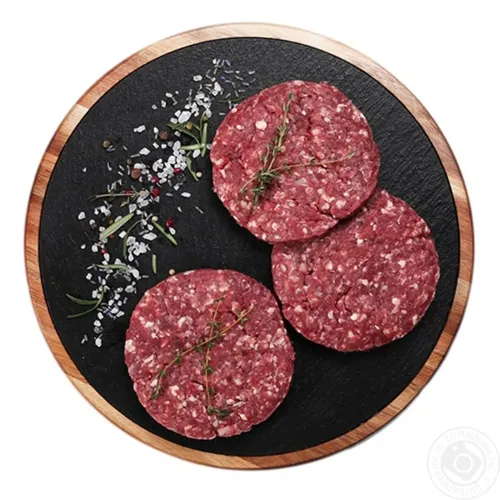 Котлета з яловичини для бургерів охолоджена вагова