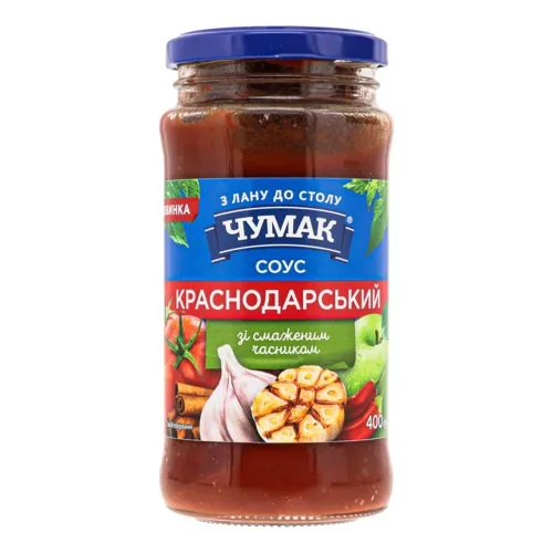 Соус зі смаженим часником Краснодарський Чумак с/б 400г