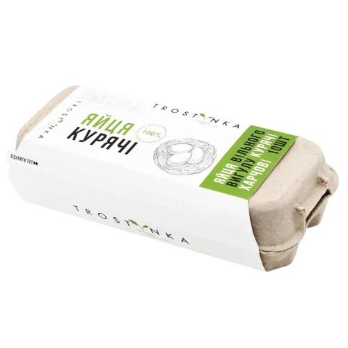 Яйця курячі Trostynka харчові столові С1 10шт