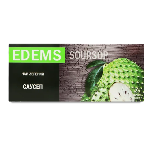 Зелений Чай Ароматизований Soursop Edems, к/у 25х1.5г