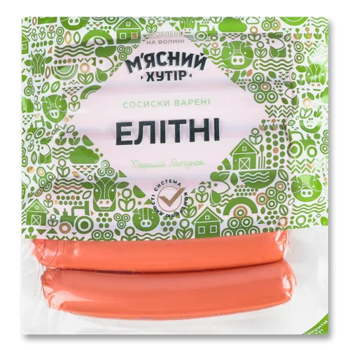 Сосиски Варені З М'яса Птиці Елітні М'ясний Хутір, кг