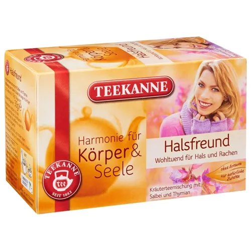 Чай трав'яний Teekanne Тепле горло 20шт 2г