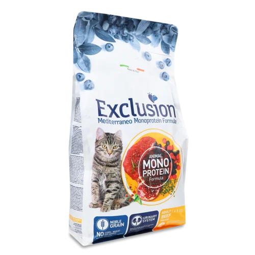 Корм Для Котів Exclusion Adult Beef Сухий, Вищого ґатунку, 1 кг