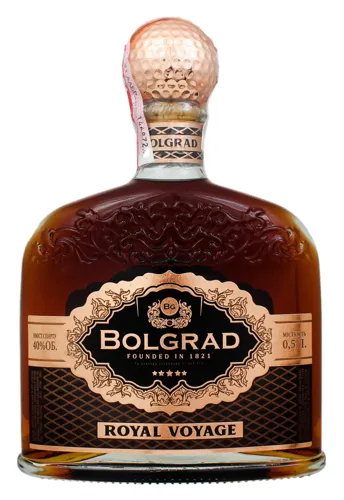 Коньяк 0.5л 40% ординарний 5 зірок Royal Voyage Bolgrad
