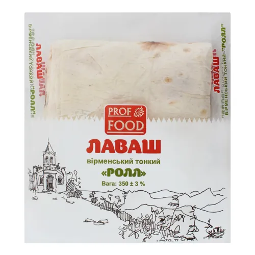 Лаваш вірменський тонкий Ролл Prof Food м/у 350г