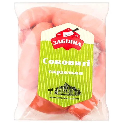 Сардельки Забіяка Соковиті перший сорт