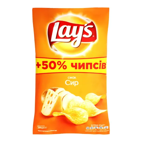 Чіпси картопляні Сир Lay's м/у 200г
