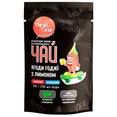 Чай Meal Time ягоди годжі з лимоном 50г