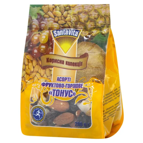 Асорті SantaVita Тонус фруктово-горіхове 200г