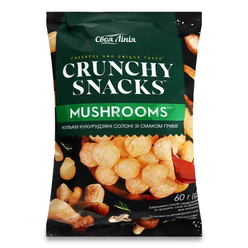 Кукурудзяні Кульки Солоні Зі Смаком Грибів, в/ґ, 60г