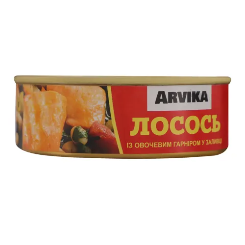 Лосось із овочевим гарніром у заливці Arvika 240г