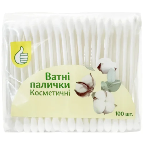 Ватні палички Auchan 100шт