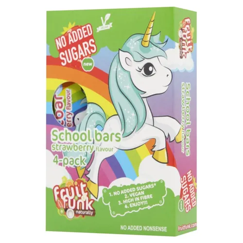 Батончик Fruit Funk Unicorn полуничний 4шт*20г