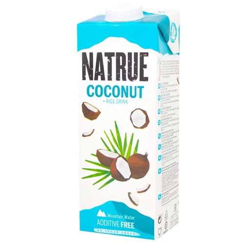 Напій рисово-кокосовий Natrue Rice+Coconut без додавання цукру 2% 1л