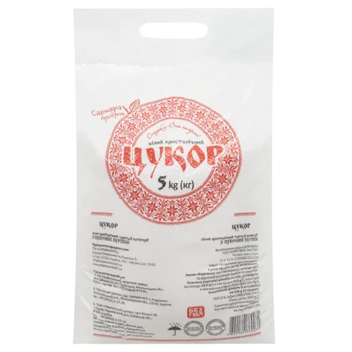 Цукор Саркара продукт білий кристалічний 5кг