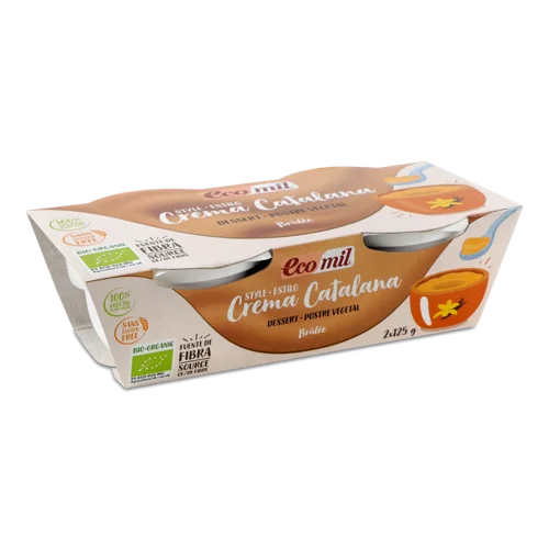 Десерт рослинний з каталонським кремом органічний, к/у, 2х125г