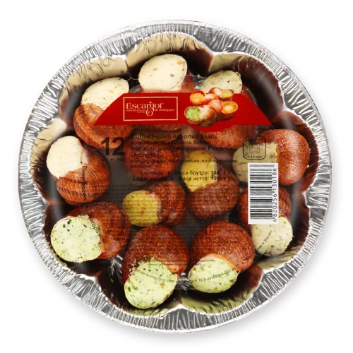 Равлики Заморожені Фаршировані Асорті, в/ґ, 130г