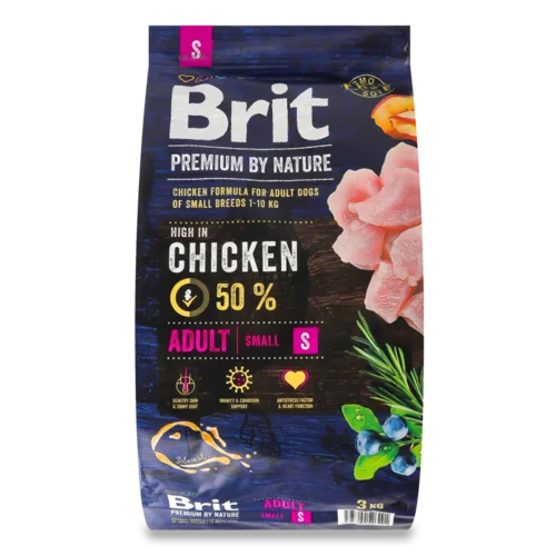 Корм для дорослих собак Brit Premium Sensitive курка сухий