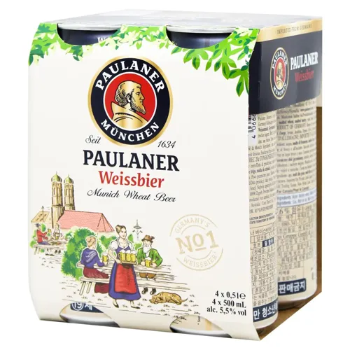 Пиво Paulaner Weissbier світле 5,5% 0,5л x 4шт