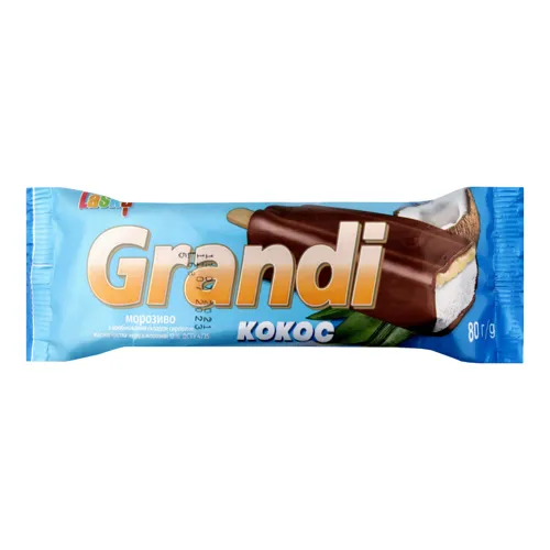 Морозиво 12% Кокос Grandi Laska м/у 80г