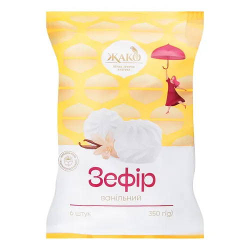 Зефір Ванільний Жако м/у 350г