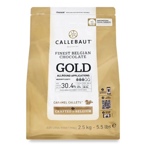Шоколад Білий 30.4% З Карамеллю Gold Callebaut, м/у 2.5кг