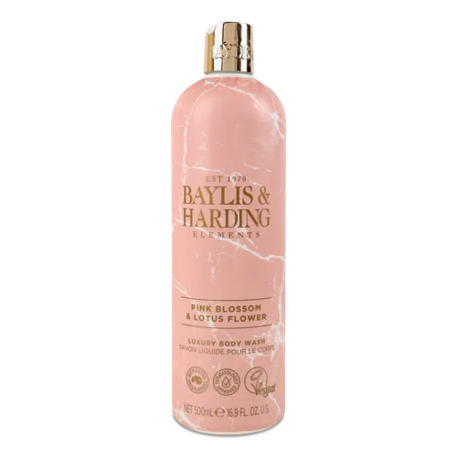 Гель для Душу Pink Blossom & Lotus Flower Elements Baylis & Harding, 500мл
