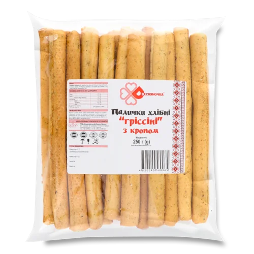 Хлібні Палички З Кропом Гріссіні, в/ґ, 250г