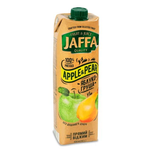 Сік Jaffa яблучно-грушевий прямий віджим,950 мл