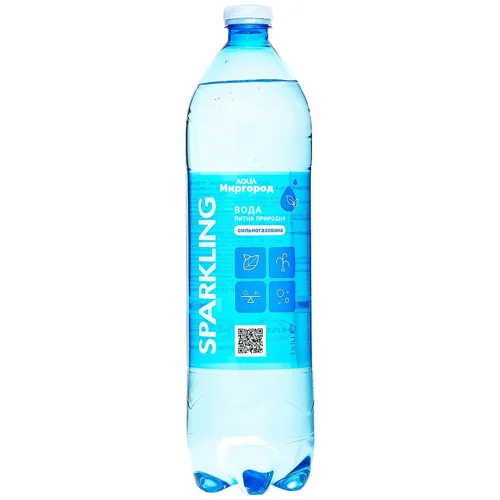 Вода питна Aqua Миргород Sparkling природна сильногазована 1л