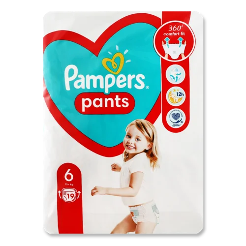 Підгузки Трусики Pampers для Дітей 15+ кг, 6 шт, в/ґ