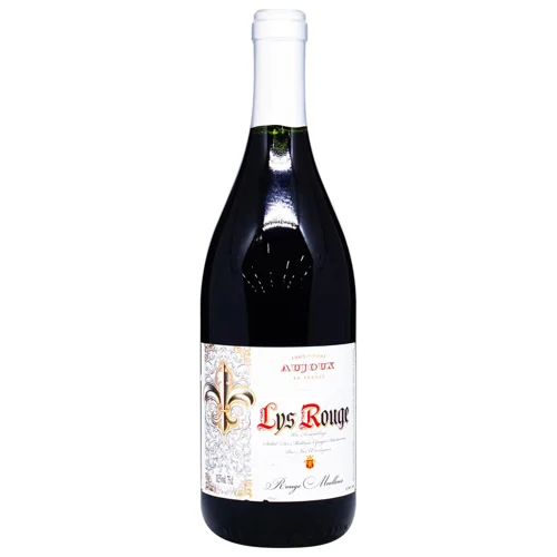 Вино Aujoux Lys Rouge Moelleux червоне напівсолодке 11,5% 0,75л