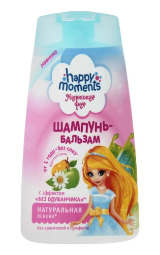 Дитячий Шампунь і Бальзам 2в1 Маленька Фея Happy Moments 240мл