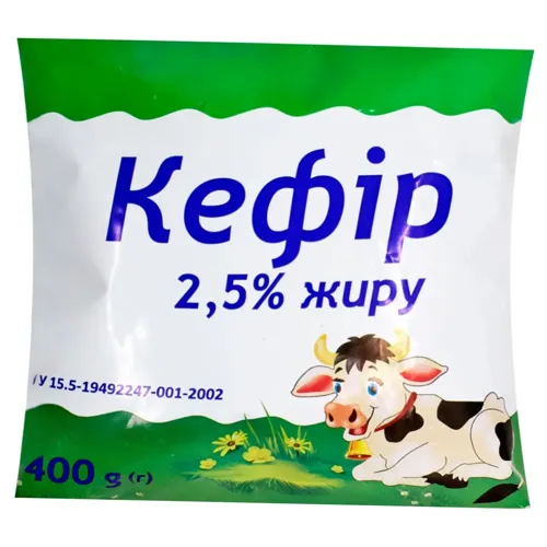 Кефір 2,5% 400г