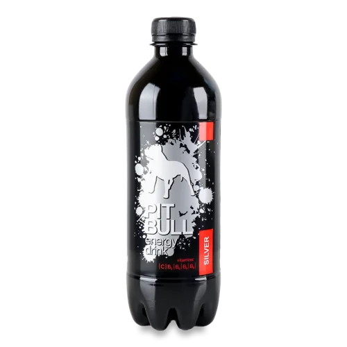 Напій Енергетичний Безалкогольний Сильногазований Silver Pit Bull П/пл 0.5л