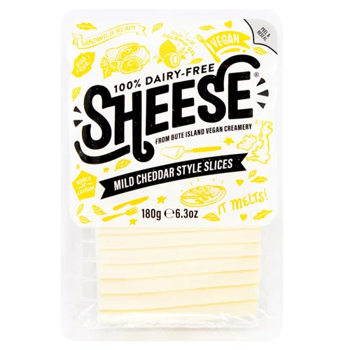 Сир Sheese Чеддер нарізаний веганський 180г