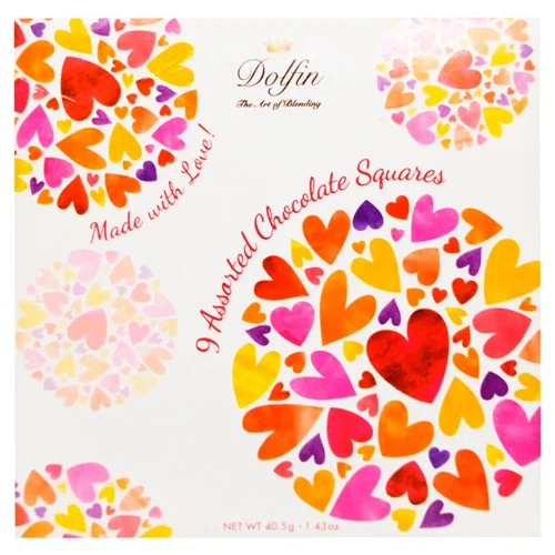 Асорті шоколадних цукерок Love ТМ DOLFIN 40 г