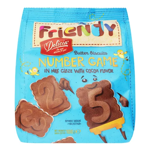 Печиво здобне Числограй Friendy м/у 100г