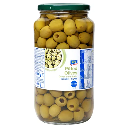 Оливки Aro без кісточки в розсолі 900г