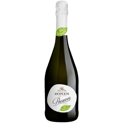 Вино ігристе Zonin Prosecco Spumante Brut BIO Organic, біле, 10,5%, 0,75л
